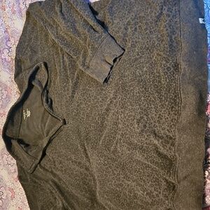 Torrid Active Black Leopard Pullover